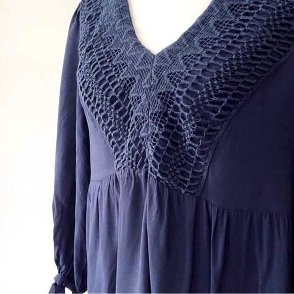 Indigo Crochet Tunic - Picture 2 of 8